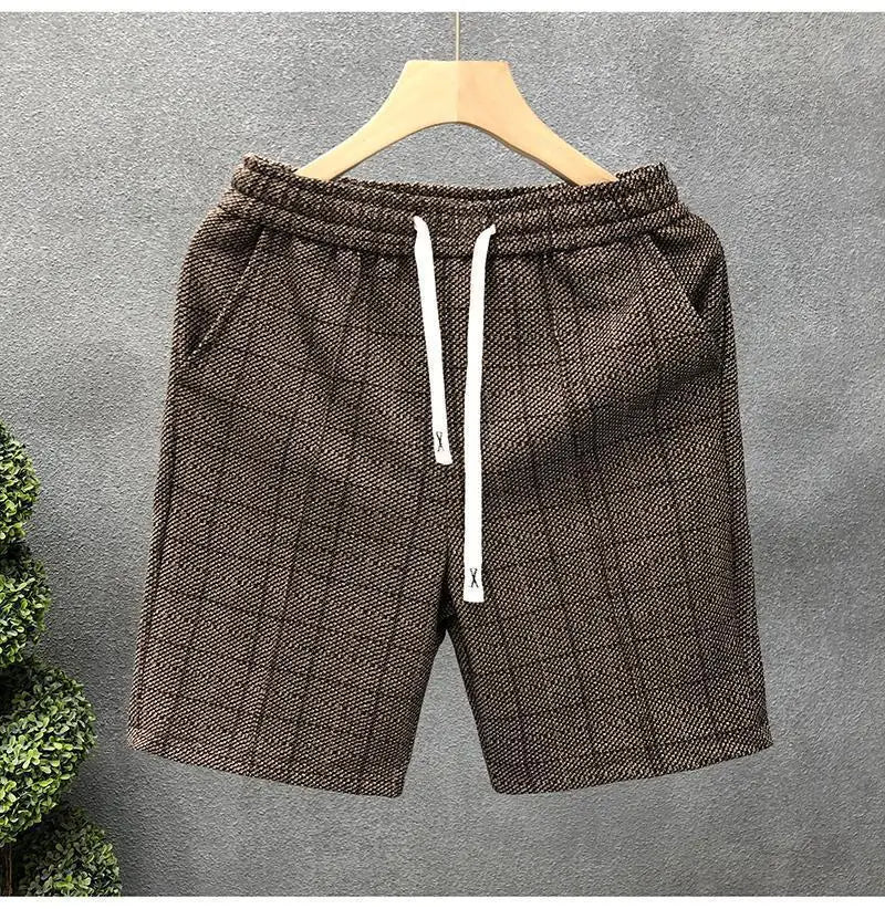Orson | Men’s Plaid Lounge Shorts with Soft Knit Texture