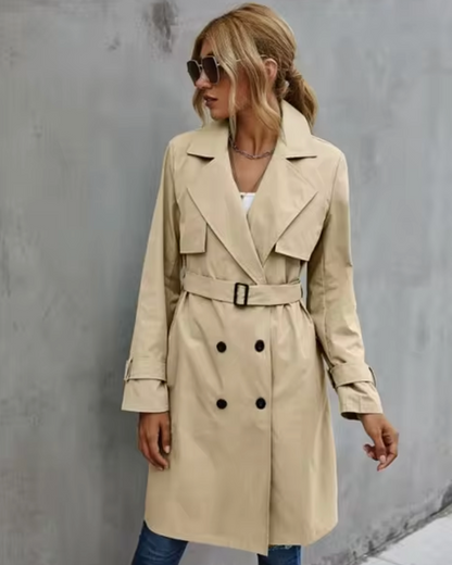 Prudence | Women’s Casual Belted Double-Breasted Coat