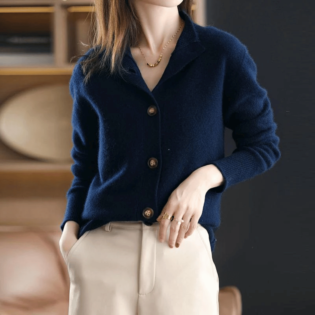 Allen | Women’s Timeless Knit Cardigan with Button Closure