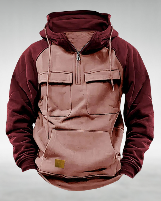 Axel | Men’s Utility Pullover Hoodie with Front Pockets