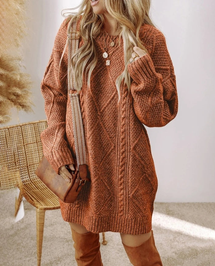 Savannah | Women’s Cable Knit Sweater Dress