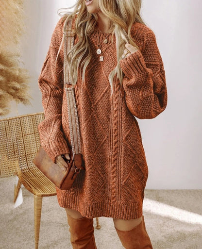 Savannah | Women’s Cable Knit Sweater Dress