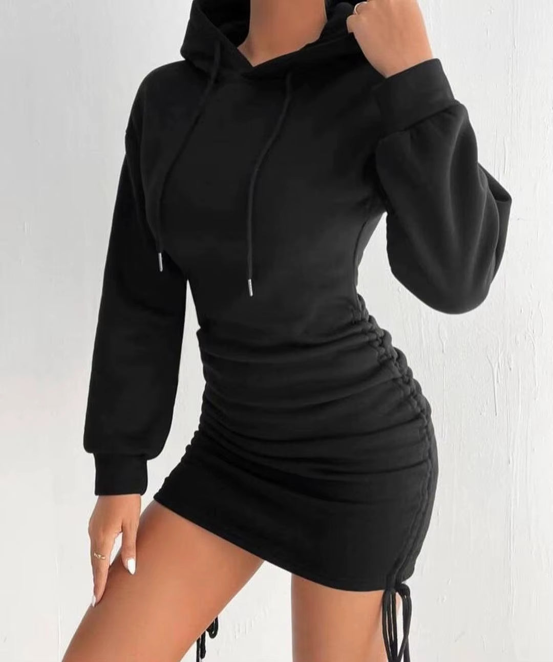 Kayla | Women’s Hoodie Dress with Drawstring Detail