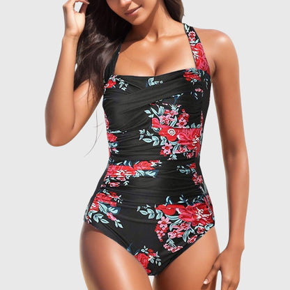 Zinnara | Women’s Floral Print One Piece Swimsuit