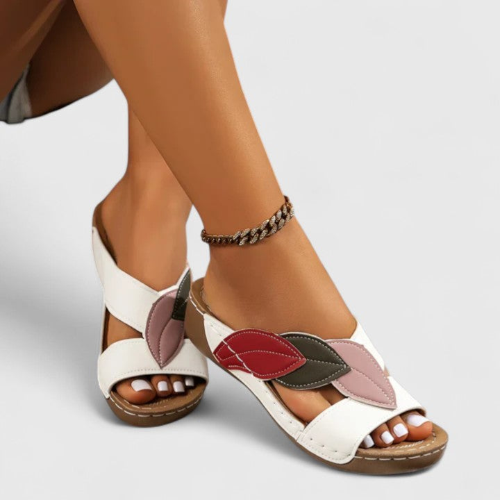 Jolie | Women’s Orthopedic Colorblock Slide Sandals