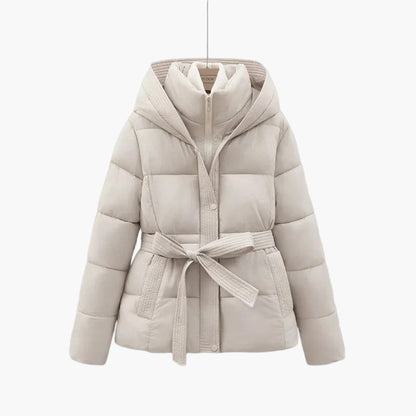 Rosamund | Women’s Belted Hooded Quilted Winter Puffer Coat