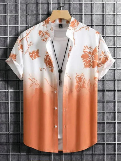 Bryce | Men’s Flower Print Shirt