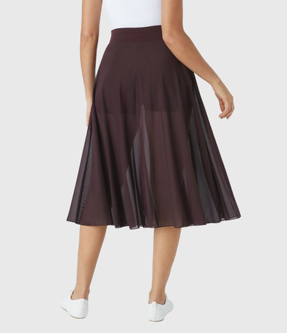 Melanie | Women’s Elegant Flowing Midi Skirt