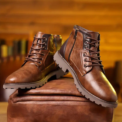 Clark | Men’s Leather Zipper Boots for Everyday Comfort & Smart Casual Wear