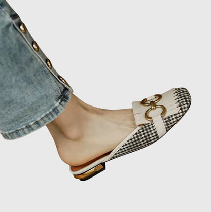 Brynn | Women’s Buckle Detail Slip-On Sandals