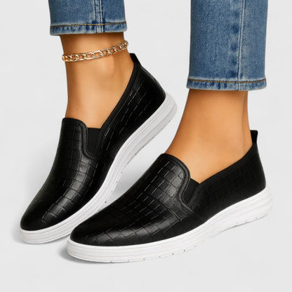 Deana | Women’s Textured Slip On Loafers