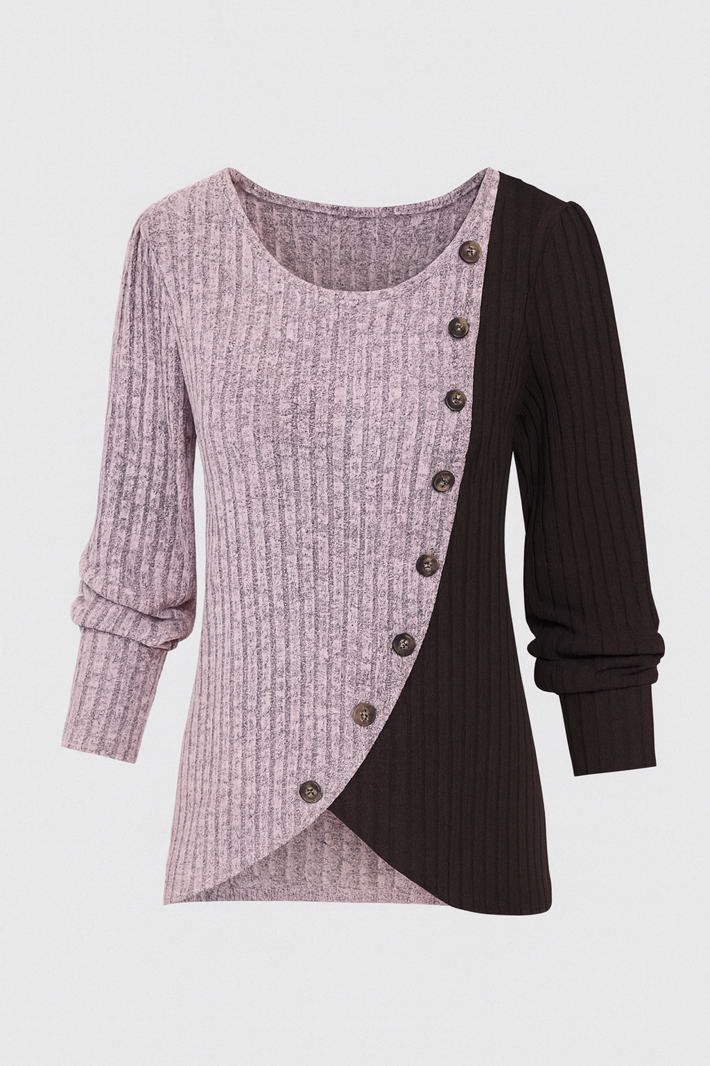 Janelle | Women’s Two-Tone Knitted Longsleeve Sweater