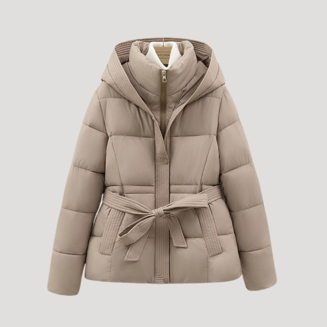Seralyne | Women’s Hooded Belted Winter Puffer Jacket