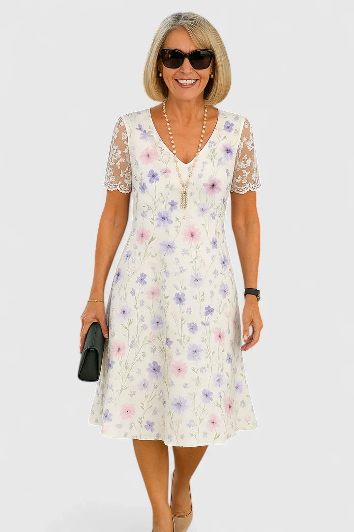 Piper | Women’s Elegant Floral Midi Dress