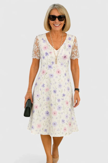 Piper | Women’s Elegant Floral Midi Dress