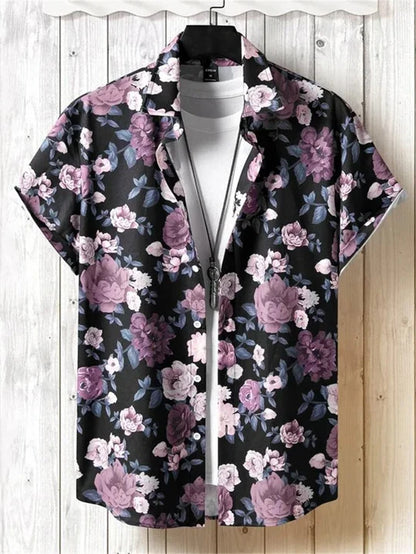 Bryce | Men’s Flower Print Shirt