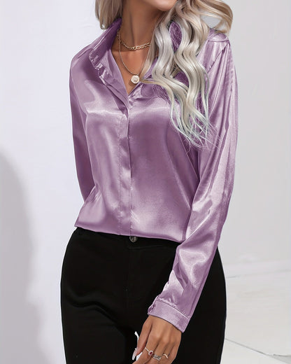 Imogen | Women’s Sleek Button-Front Blouse