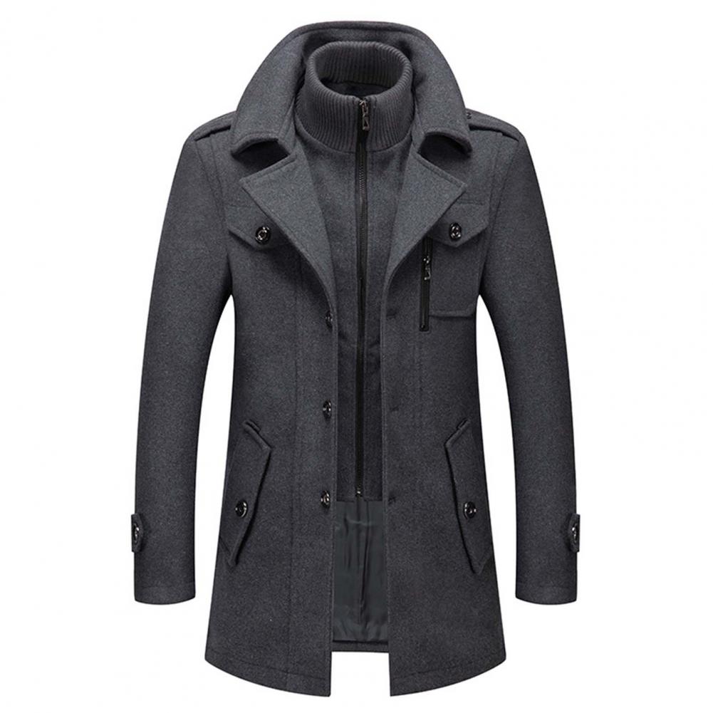 Ruben | Men’s Comfy Wool Blend Winter Coat
