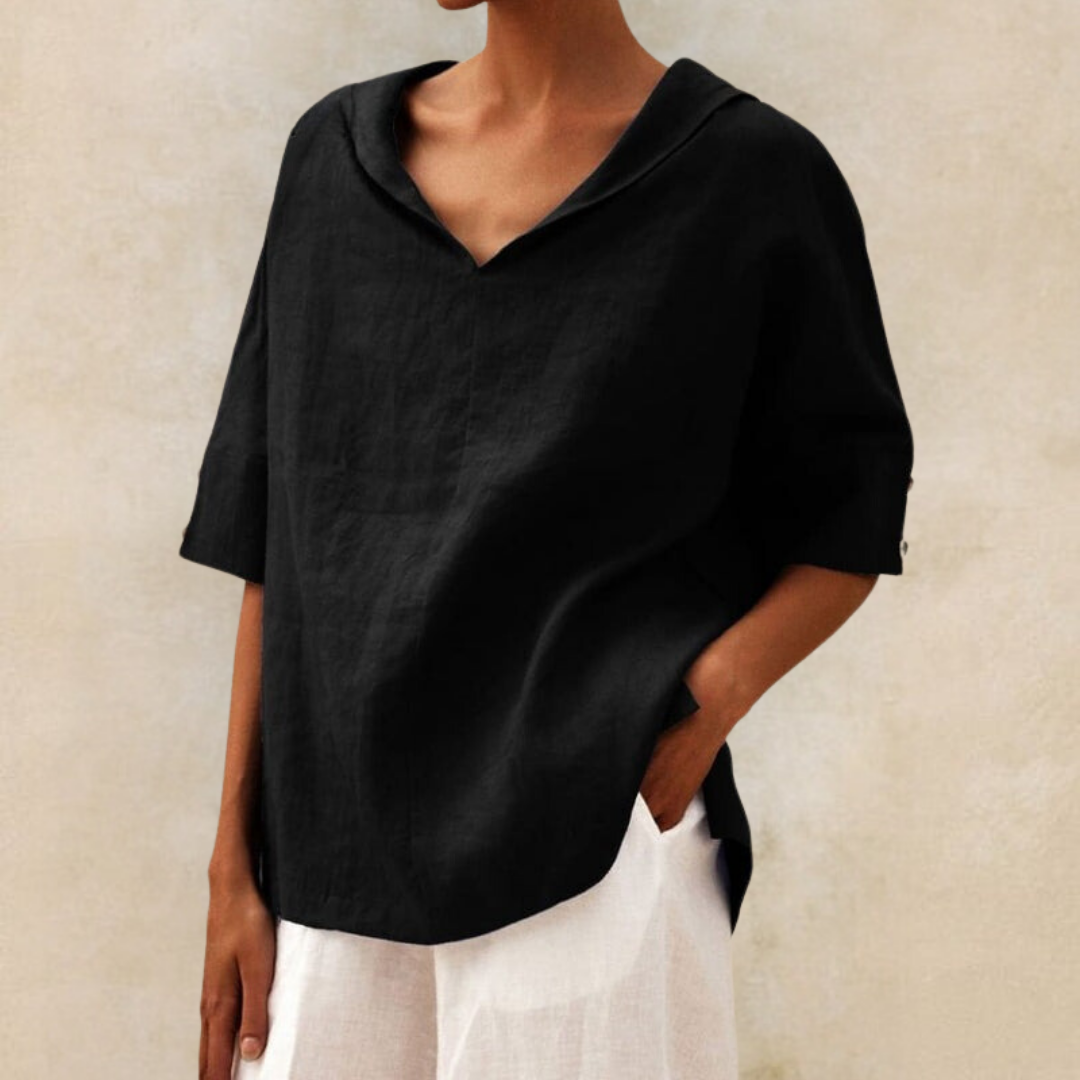 Isobel | Women’s Relaxed V-Neck Casual Blouse