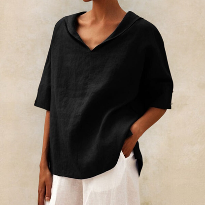 Isobel | Women’s Relaxed V-Neck Casual Blouse