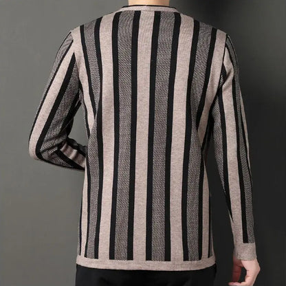 Sawyer | Men’s Striped Knit Cardigan with Button Front