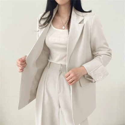 Khaye | Women’s Tailored Suit Set with Long Blazer
