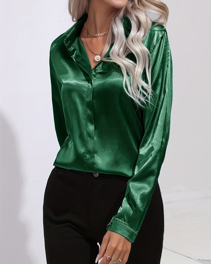 Imogen | Women’s Sleek Button-Front Blouse