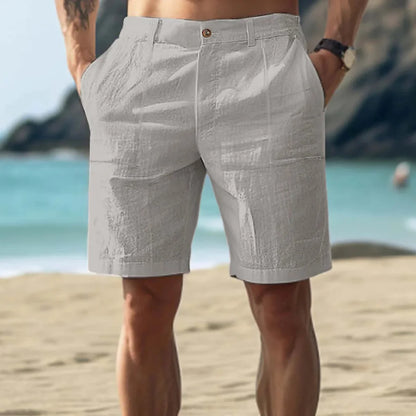 Oliver | Men’s Casual Linen Shorts with Lightweight Breathable Summer Fit