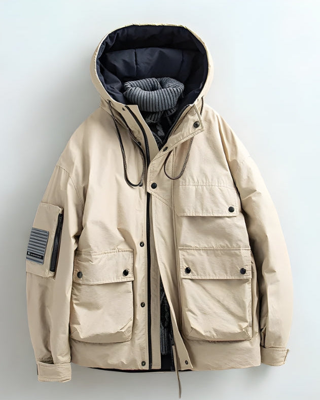 Thomas | Men’s Utility Jacket with Adjustable Hood