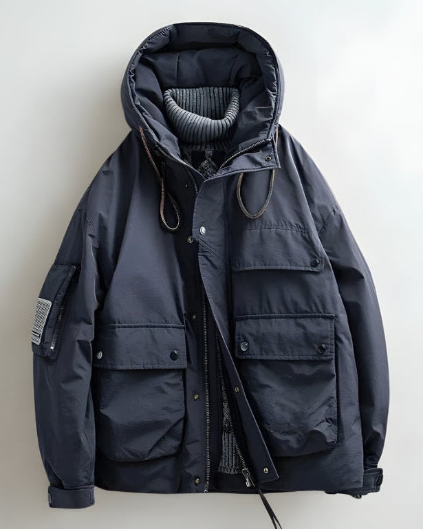 Thomas | Men’s Utility Jacket with Adjustable Hood