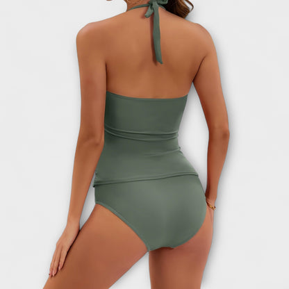 Briar | Women’s Solid Halter One Piece Swimsuit