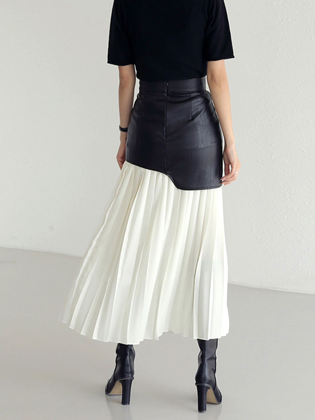 Hollis | Women’s Asymmetrical Pleated Midi Skirt