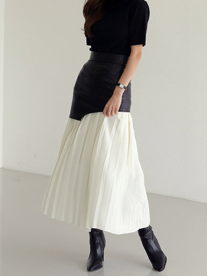 Hollis | Women’s Asymmetrical Pleated Midi Skirt
