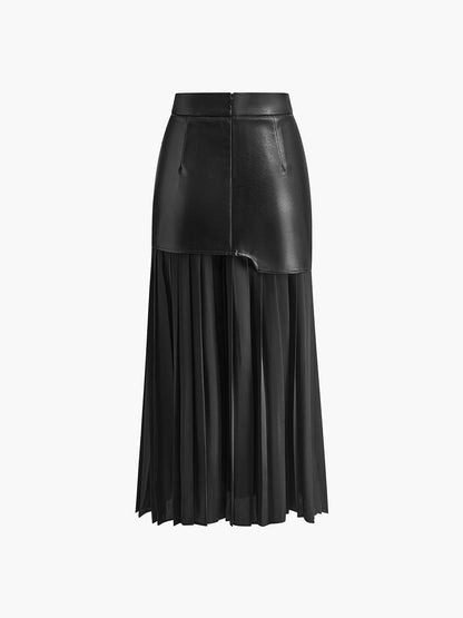 Hollis | Women’s Asymmetrical Pleated Midi Skirt