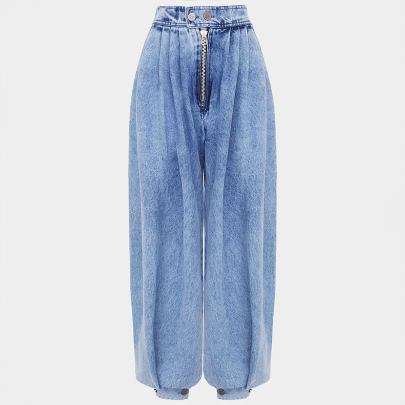 Eudora | Women’s High-Waist Balloon Denim Jeans