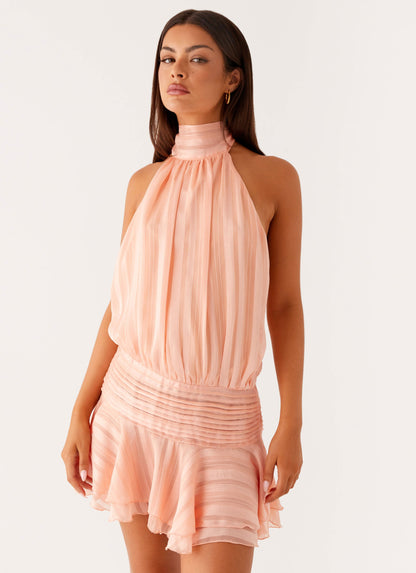 Sabrina | Women’s Elegant Halter Neck Mini Dress