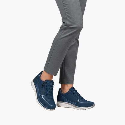 Elowynne | Women’s Side-Zip Lace-Up Sneakers