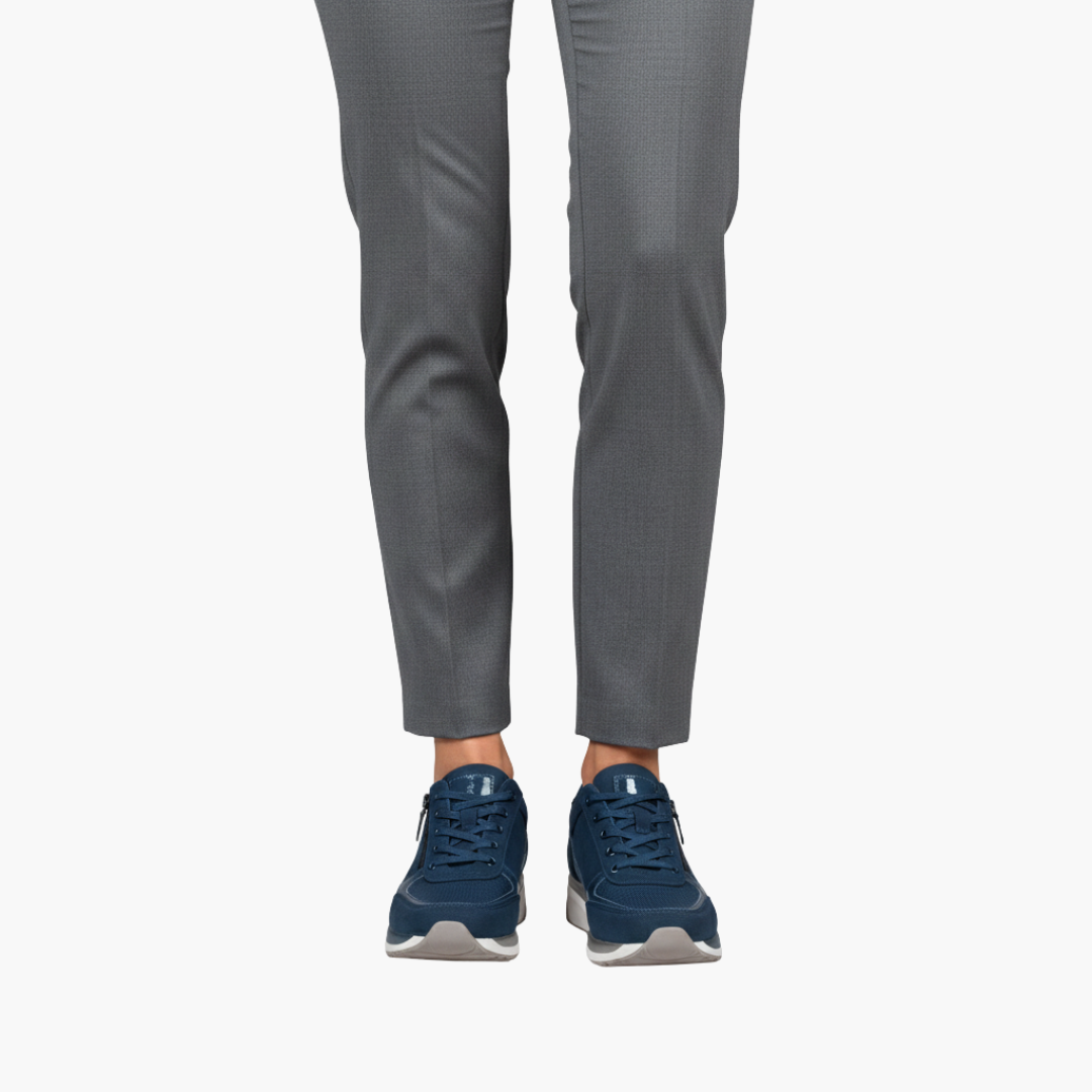 Elowynne | Women’s Side-Zip Lace-Up Sneakers