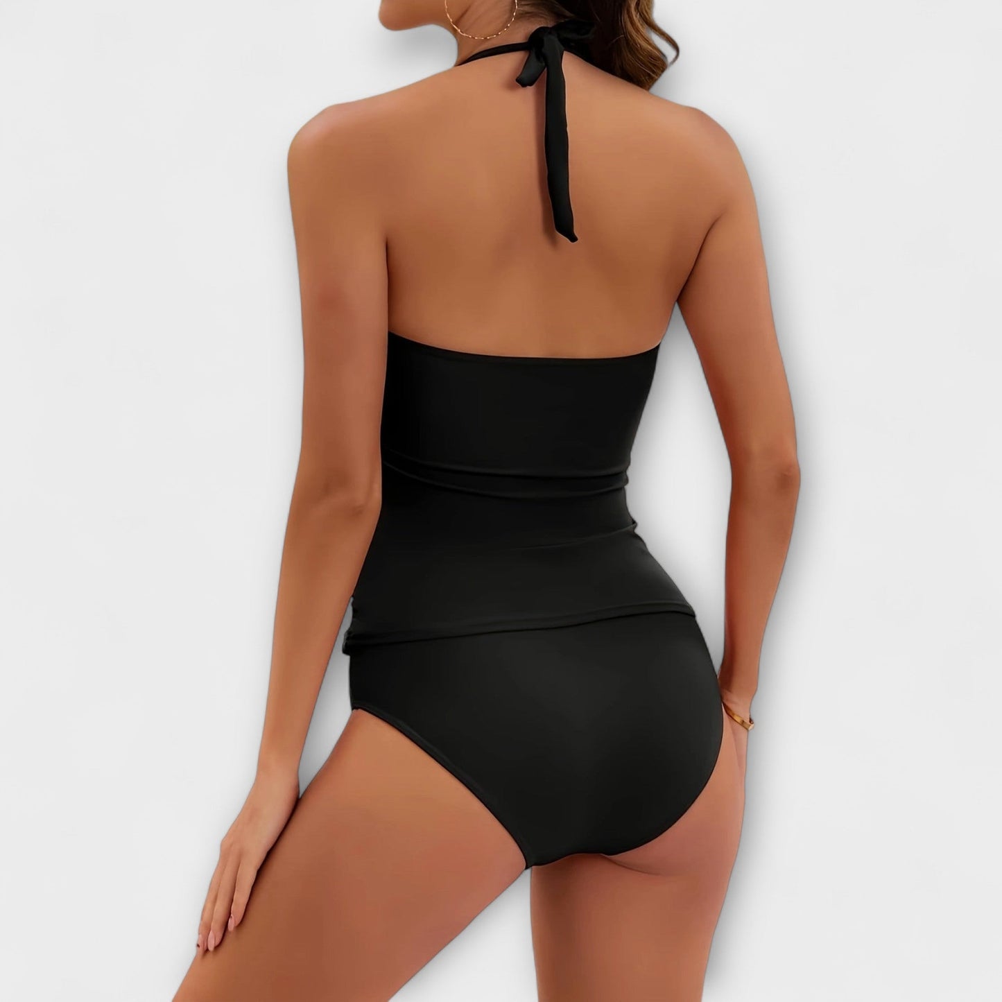 Briar | Women’s Solid Halter One Piece Swimsuit