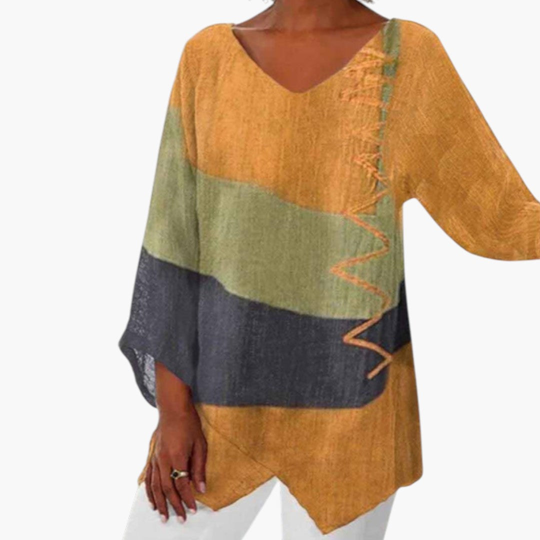 Cassidy | Women’s V-Neck Long Sleeve Blouse