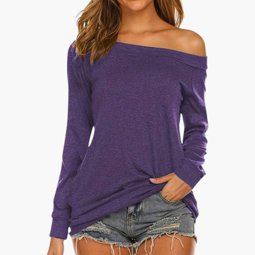 Marina | Women’s Open-Shoulder Long Sleeve Blouse