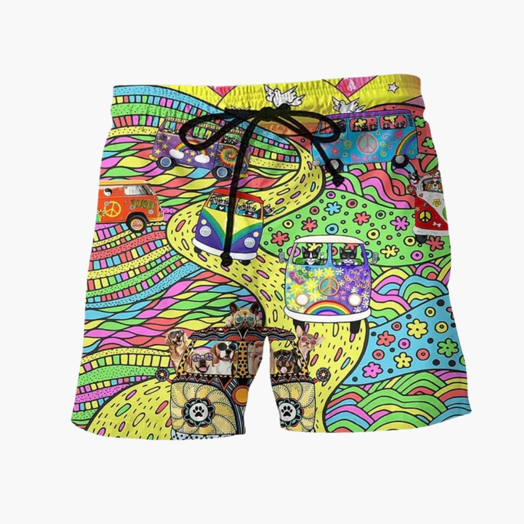 Hudson | Men’s Printed Pattern Swim Shorts