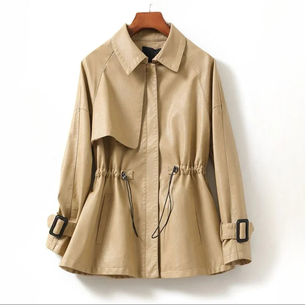Piper | Women’s Waist Drawstring Collar Jacket