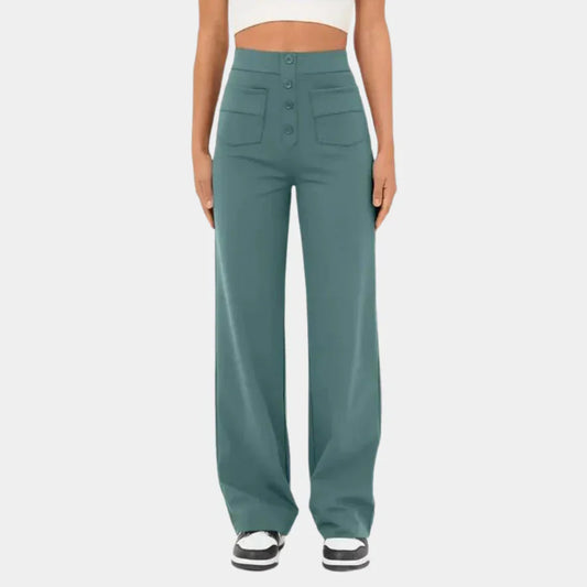 Vera | Women’s High-Waisted Straight-Leg Trousers