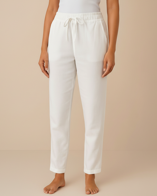 Avery | Women’s Linen-Blend Trousers with Relaxed Fit