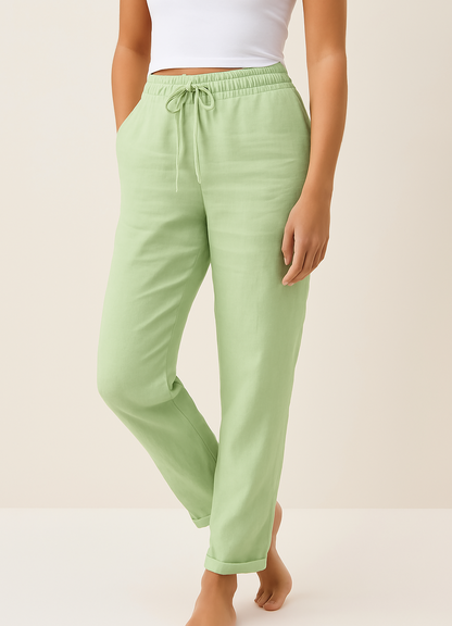 Avery | Women’s Linen-Blend Trousers with Relaxed Fit