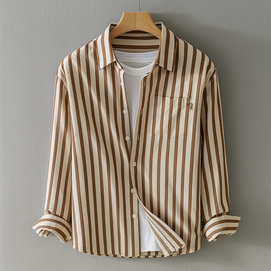 Weston | Men’s Casual Long Sleeve Shirt with Chest Pocket