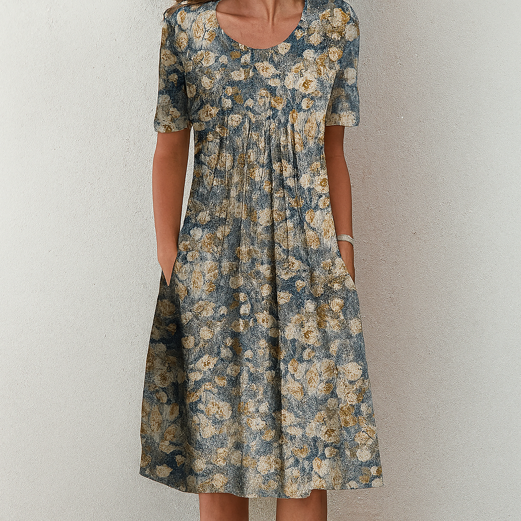Rosalind | Women’s Vintage Floral Ruffle Spring Dress
