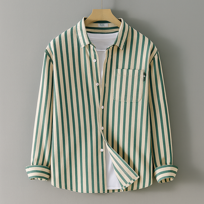 Weston | Men’s Casual Long Sleeve Shirt with Chest Pocket