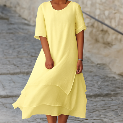 Isabelle | Women’s Chic Block Slit Dress